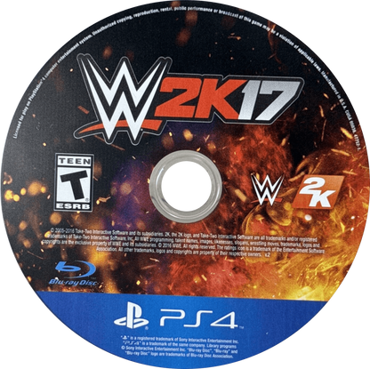 WWE 2K17 PlayStation 4 PS4 for retro video game enthusiasts featuring professional wrestling gameplay authentic WWE Superstars realistic ring combat career mode creation suite signature moves and competitive multiplayer matches and collectible gaming appeal disc  