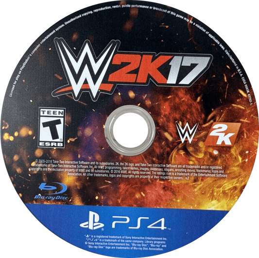 WWE 2K17 PlayStation 4 PS4 for retro video game enthusiasts featuring professional wrestling gameplay authentic WWE Superstars realistic ring combat career mode creation suite signature moves and competitive multiplayer matches and collectible gaming appeal disc  