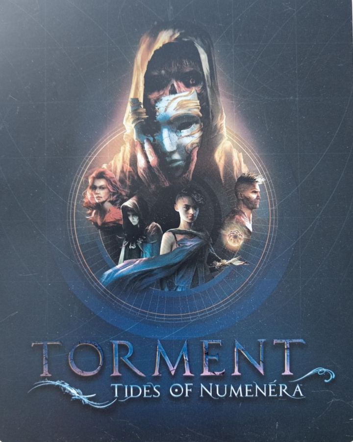 Torment Tides Of Numenera Steelbook Edition PlayStation 4 PS4 story-driven sci-fi fantasy RPG deep narrative choices matter Numenera universe collector’s metal case front cover