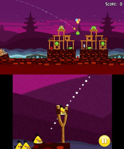 Angry Birds: Trilogy gameplay for Nintendo 3DS (3DS) puzzle action video game