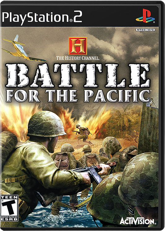 The History Channel: Battle for the Pacific cover art for Playstation 2 (PS2) video game