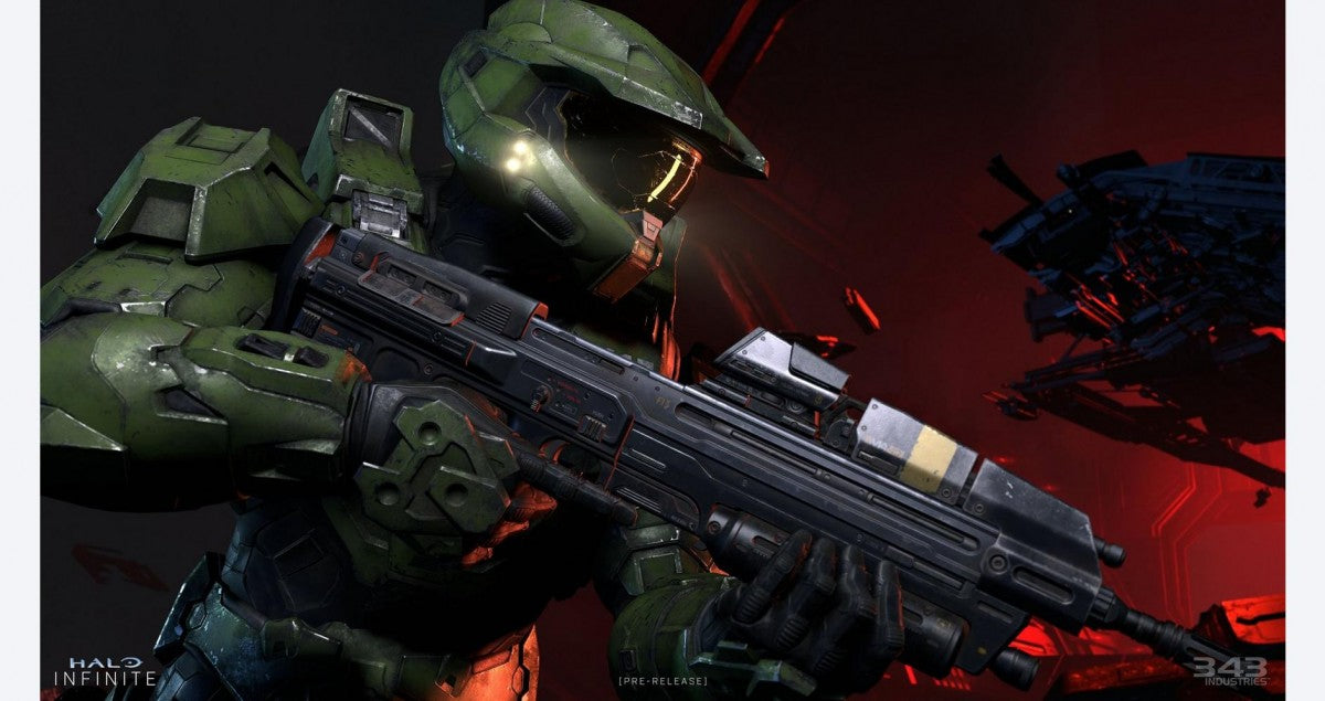 Halo Infinite for Xbox Series X, gameplay for a first-person shooter sci-fi video game