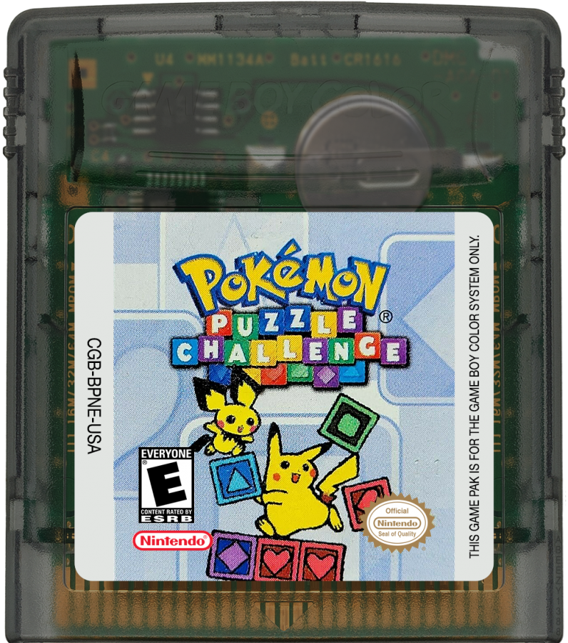 Pokémon Puzzle Challenge Game Boy Color puzzle video game cartridge