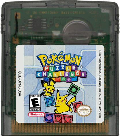 Pokémon Puzzle Challenge Game Boy Color puzzle video game cartridge
