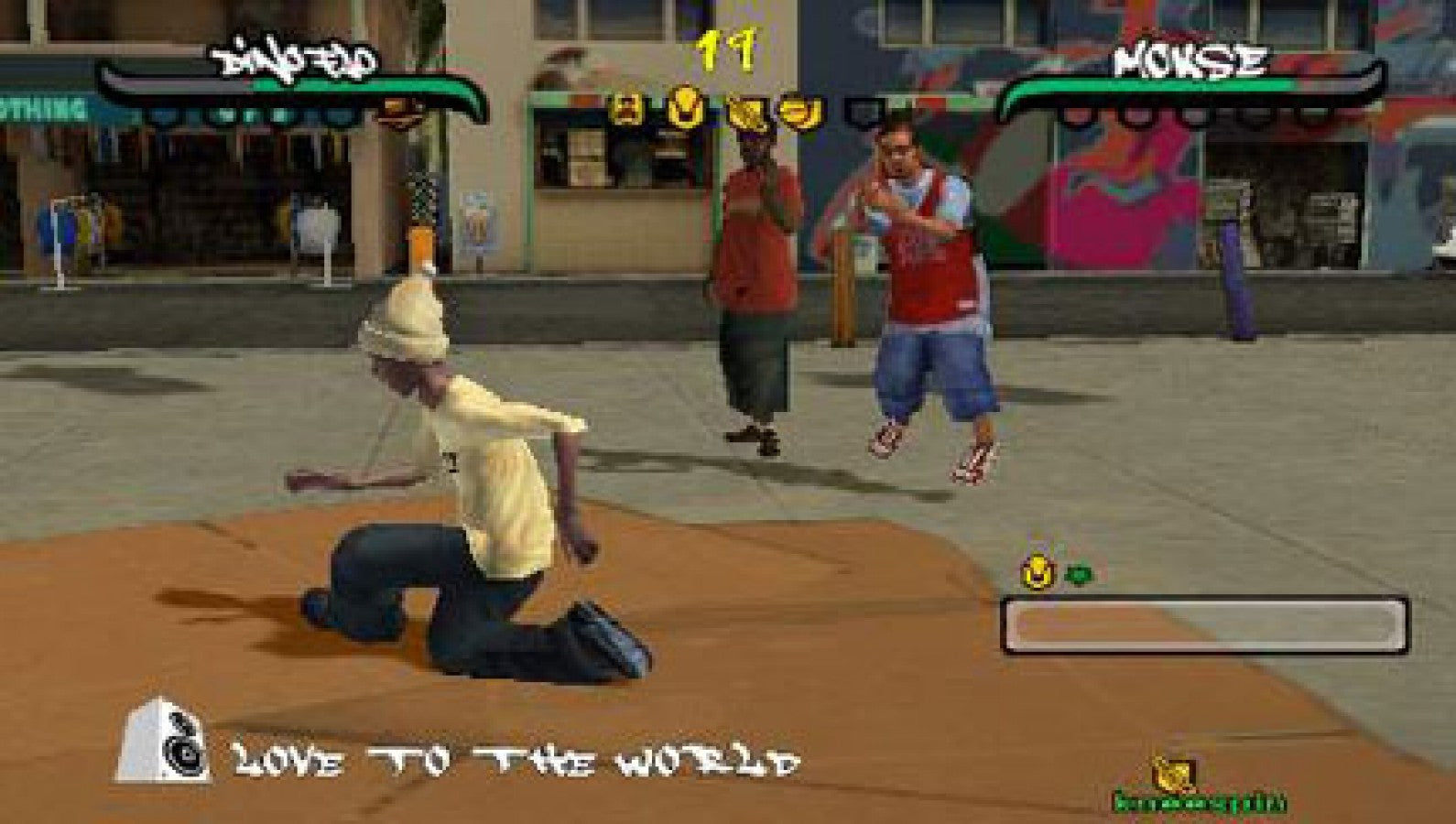 Retro B-Boy PlayStation Portable inspired design featuring classic hip hop breakdancing game aesthetic vintage PSP street culture freestyle dance battles urban graffiti style music rhythm gameplay nostalgic handheld gaming presentation gameplay 