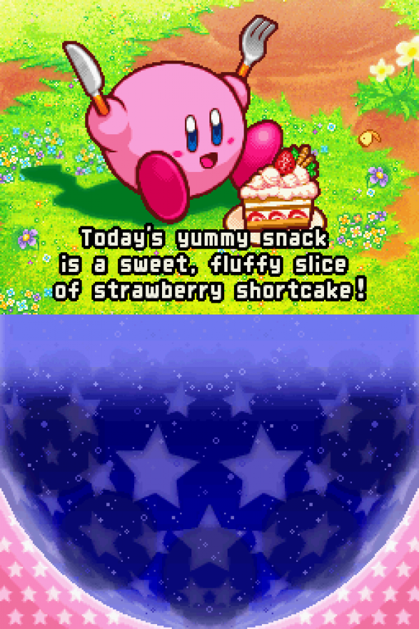 Kirby: Squeak Squad gameplay for Nintendo DS (DS) platforming action adventure video game