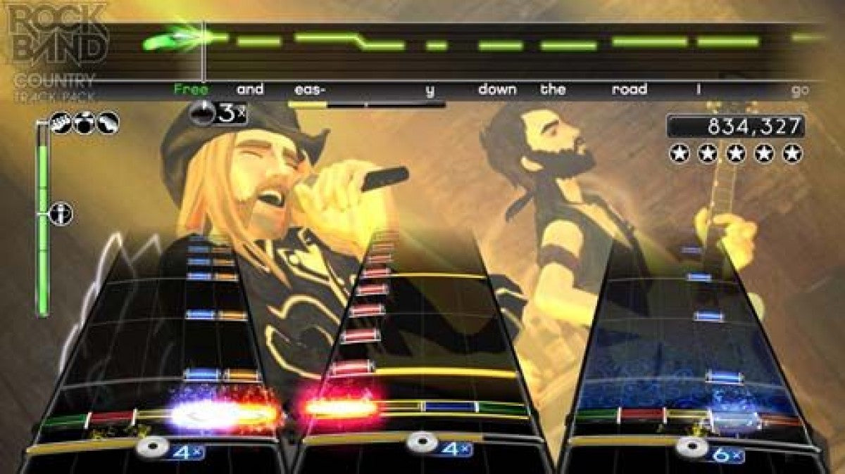 Rock Band Track Pack: Country – Nintendo Wii (Wii) rhythm music expansion pack video game gameplay