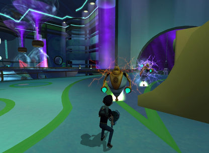Meet the Robinsons Nintendo Wii for action adventure video game fans featuring time travel exploration futuristic environments inventive gadgets puzzle solving platforming challenges robotic enemies and Disney animated movie characters family friendly gameplay collectible gaming appeal gameplay
