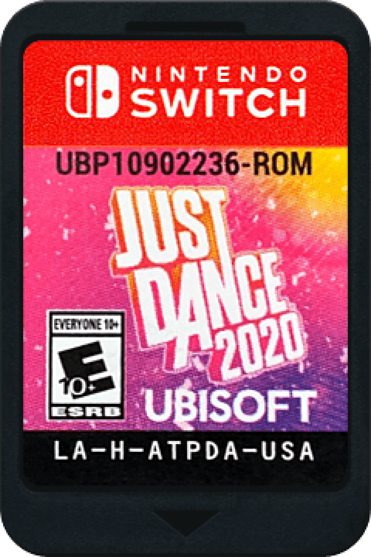 Just Dance 2020 cartridge for Nintendo Switch (NS) dance video game