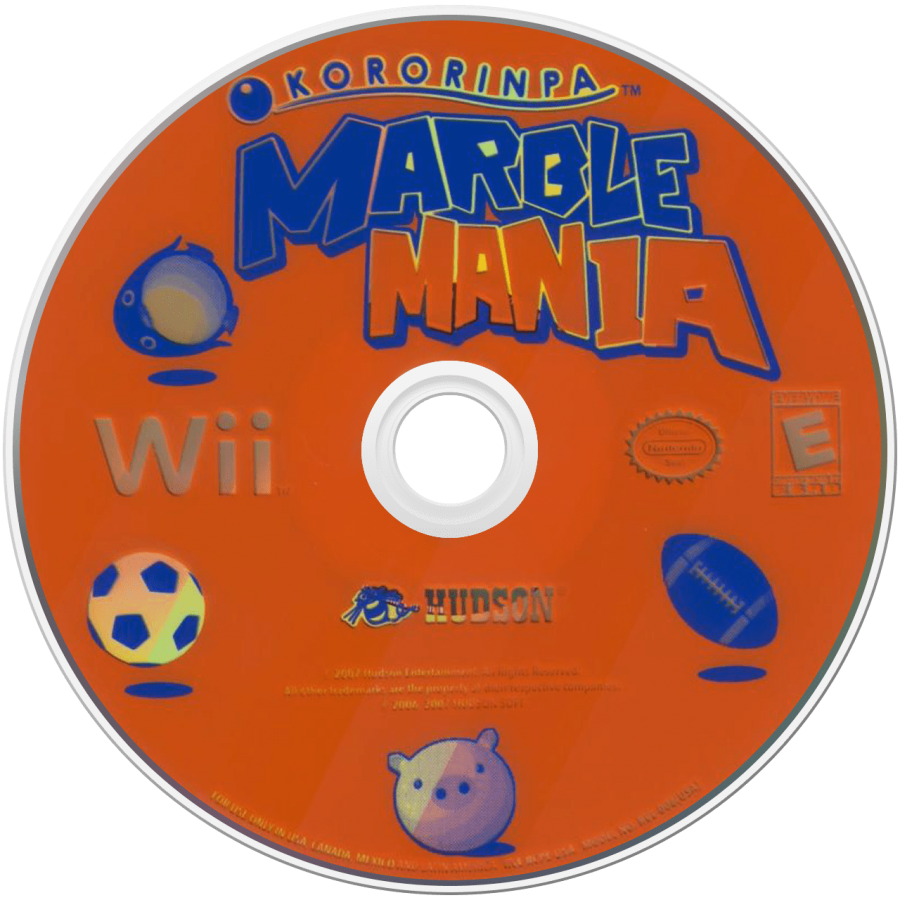 Kororinpa Marble Mania – Nintendo Wii (Wii) physics puzzle platformer video game disc