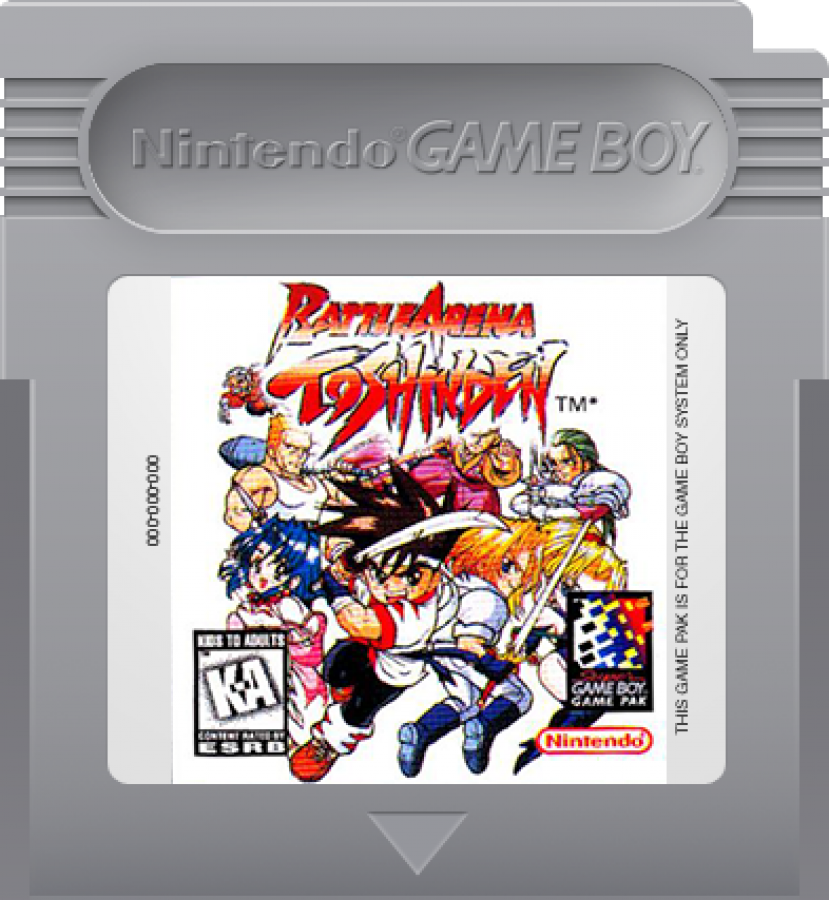 Battle Arena Toshinden Game Boy early portable fighting game adaptation of the 3D weapons-based series cartridge