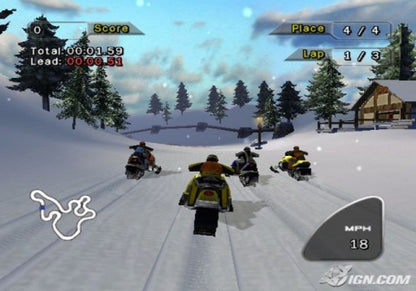 SnoCross 2 – PlayStation 2 (PS2) video game gameplay, snowmobile racing game.