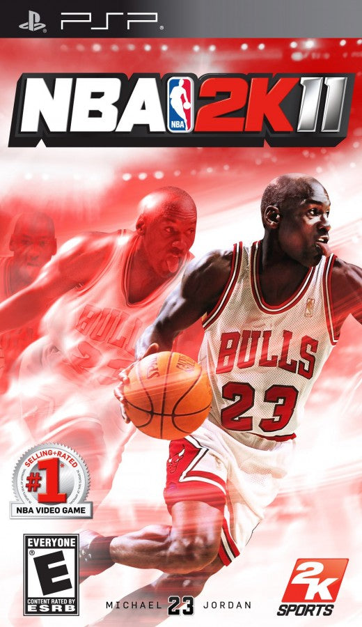 NBA 2K11 cover art for PlayStation Portable (PSP) basketball simulation game