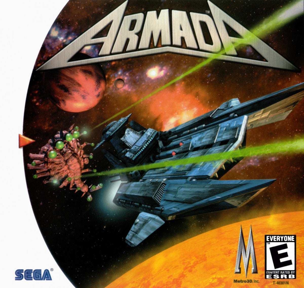 Armada Sega Dreamcast retro video game space shooter RPG cover art