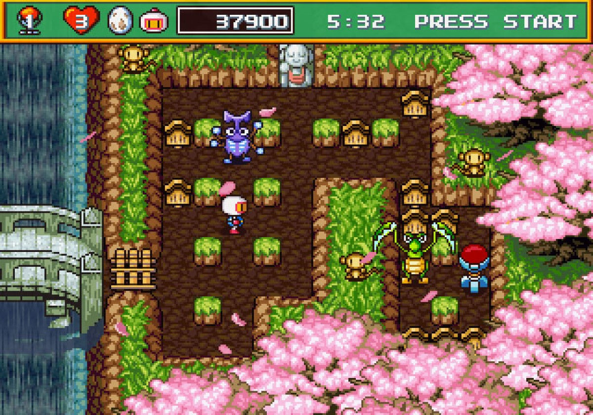 Saturn Bomberman Sega Saturn multiplayer party game classic Bomberman arcade action maze battles bomb placement strategy Hudson Soft cooperative and versus modes retro gaming Sega Saturn software video game title gameplay