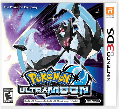 Pokemon: Ultra Moon cover art for Nintendo 3DS (3DS) Pokemon adventure video game