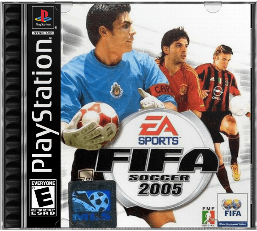 FIFA 2005 cover art for PlayStation 1 (PS1) video game