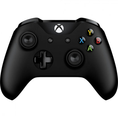 Black original Xbox One controller wireless Microsoft gaming accessory for Xbox One and PC systems front