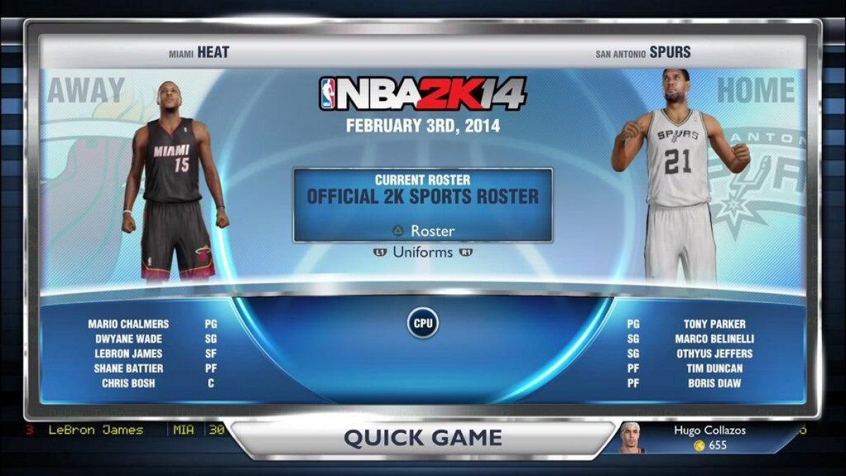 NBA 2K14 – PlayStation 4 (PS4) video game gameplay, basketball sports simulation game