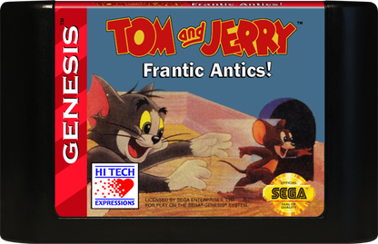 Tom and Jerry: Frantic Antics cartridge for Sega Genesis (GEN) video game