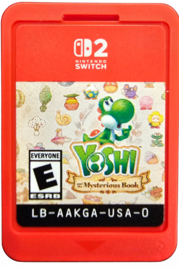 Yoshi and the Mysterious Book Nintendo Switch 2 for platforming adventure video game fans featuring Yoshi gameplay colorful worlds creative level designs platforming challenges collectibles puzzle solving charming characters and classic Nintendo action collectible gaming appeal game cartridge
