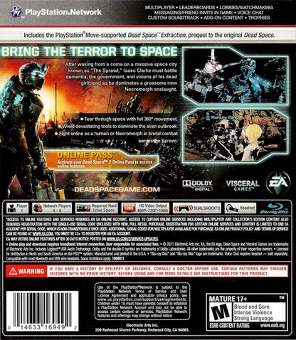 Dead Space 2 [Limited Edition] back cover art for PlayStation 3 (PS3) video game