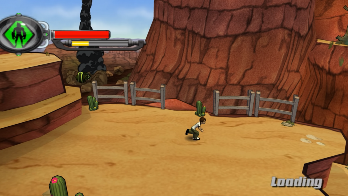 Ben 10: Protector of Earth for PlayStation 2 (PS2) featuring an action beat em up adventure where you transform into iconic aliens to fight enemies solve light puzzles and battle bosses; follow the animated series vibe with combo combat and co op friendly gameplay on PS2 gameplay screenshot