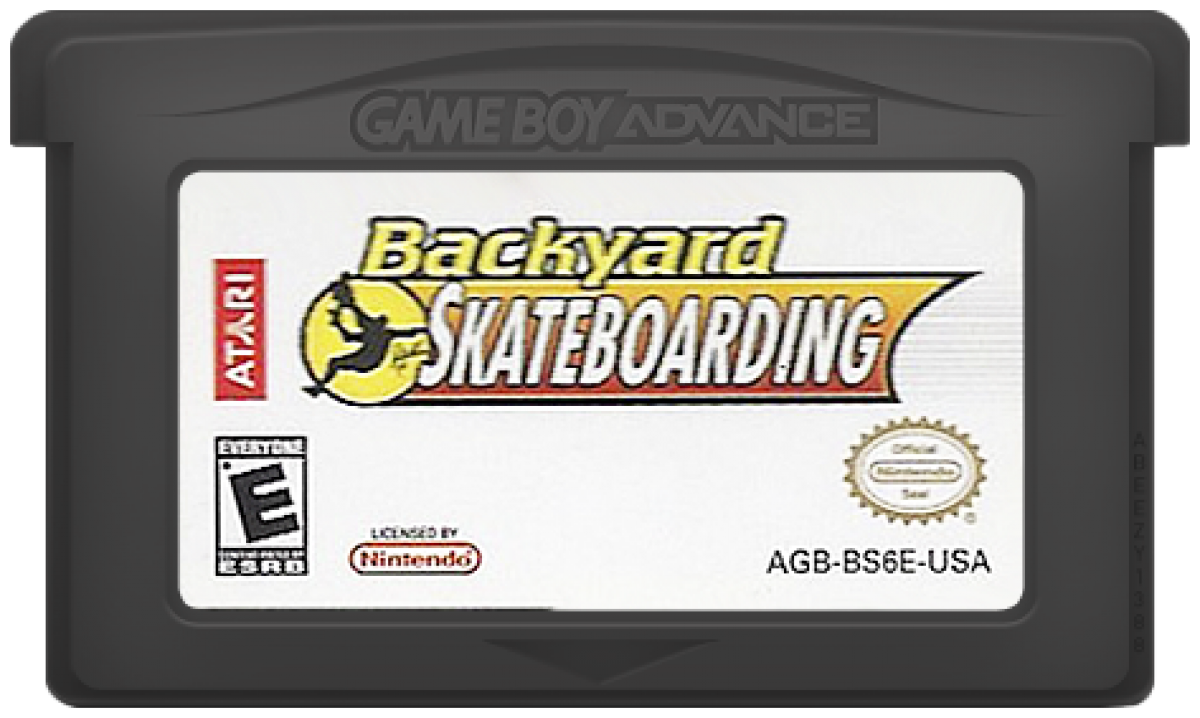 Backyard Skateboarding for Game Boy Advance with kid-friendly skateboarding action and trick-based gameplay cartridge