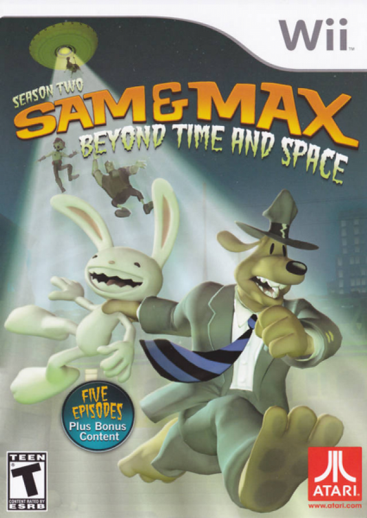 Sam & Max: Season Two - Beyond Time and Space cover art for Nintendo Wii (Wii) video game