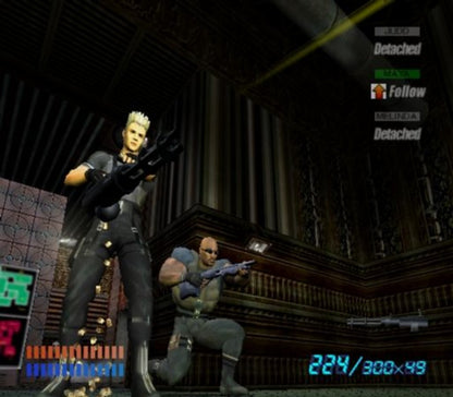 X-Squad – PlayStation 2 (PS2) video game gameplay, tactical shooter.