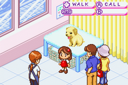 Dogz gameplay art for Game Boy Advance (GBA) video game