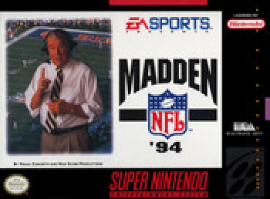 Madden NFL '94 cover art for Super Nintendo Entertainment System (SNES) video game