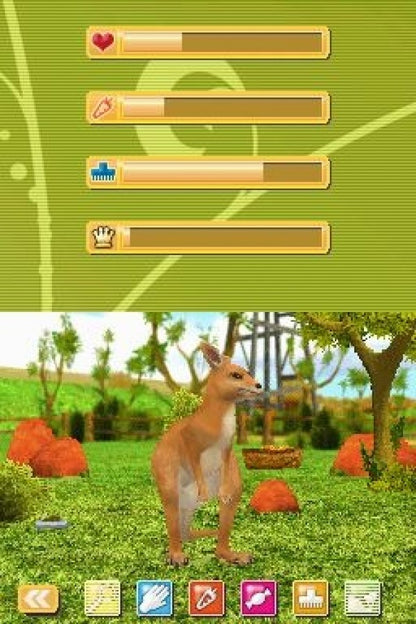Paws & Claws Pet Vet Australian Adventures Nintendo DS video game, animal care simulation, veterinary adventure gameplay, family-friendly handheld console title gameplay screenshot