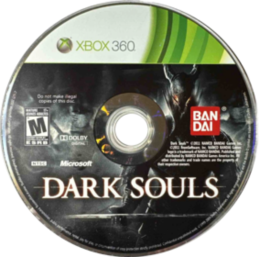 Dark Souls disc for Xbox 360 (X360) action role-playing video game