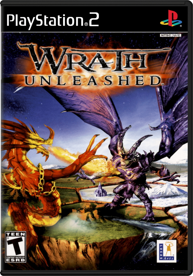 Wrath Unleashed PlayStation 2 PS2 retro video game strategy fighting cover art (2004) 