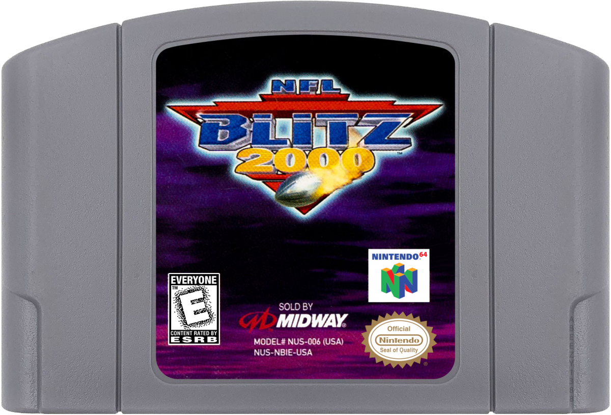 NFL Blitz 2000 cartridge for Nintendo 64 (N64) video game