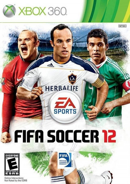 FIFA Soccer 12 cover art for Xbox 360 (X360) sports soccer video game