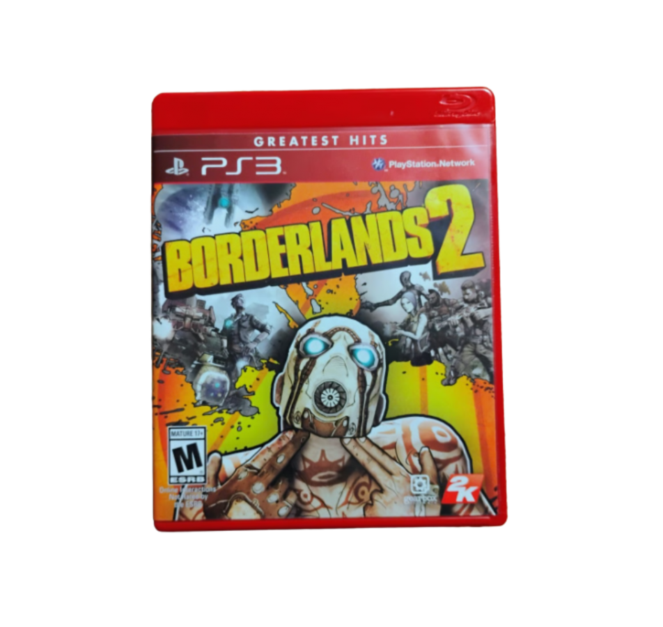 Borderlands 2 (Greatest Hits) cover art for PlayStation 3 video game. 
