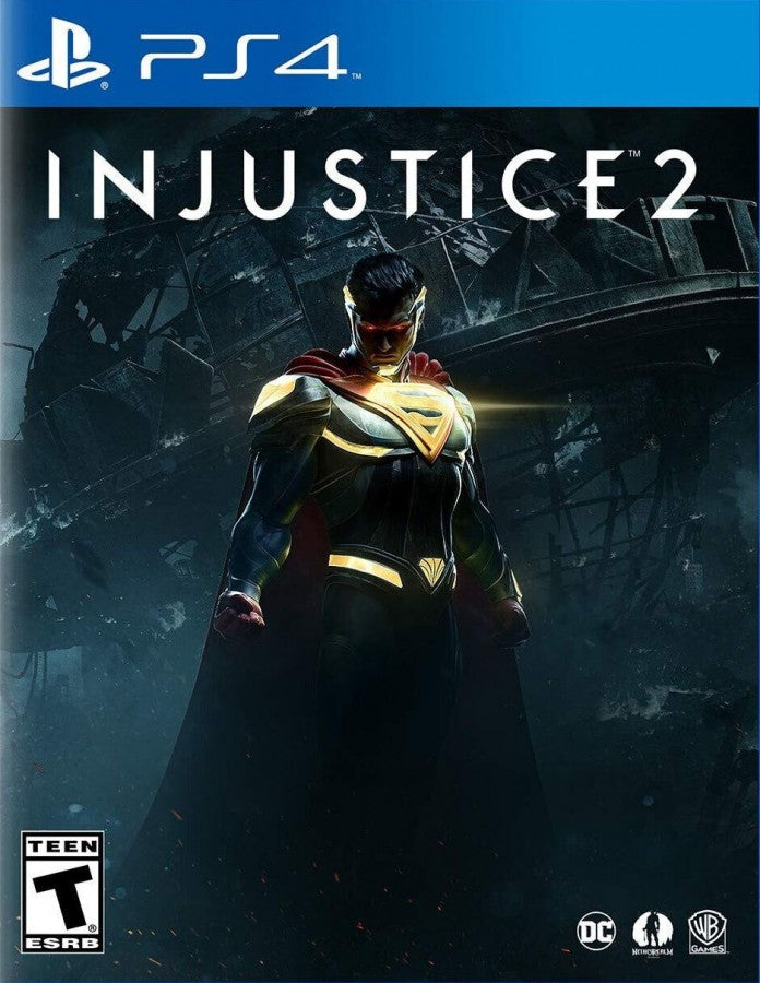 Injustice 2 – PlayStation 4 (PS4) video game cover image, superhero fighting game for PS4