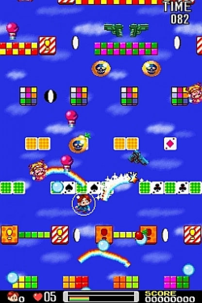 Nintendo DS gameplay for 'Rainbow Islands Revolution' 