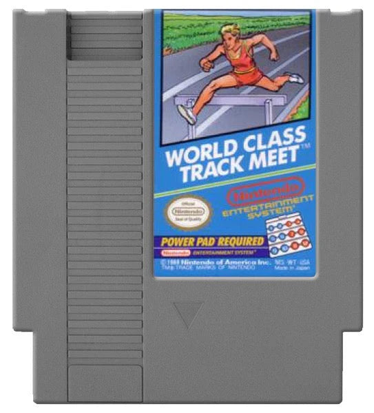 World Class Track Meet cartridge image for Nintendo Entertainment System (NES) retro video game