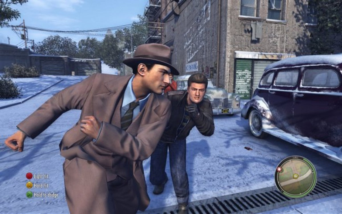 Mafia II Platinum Hits for Xbox 360 action adventure open world video game featuring 1940s‑1950s organized crime storytelling period authentic vehicles cinematic missions and immersive narrative driven gameplay experience gameplay