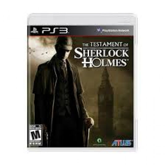 The Testament of Sherlock Holmes cover art for PlayStation 3 (PS3) video game