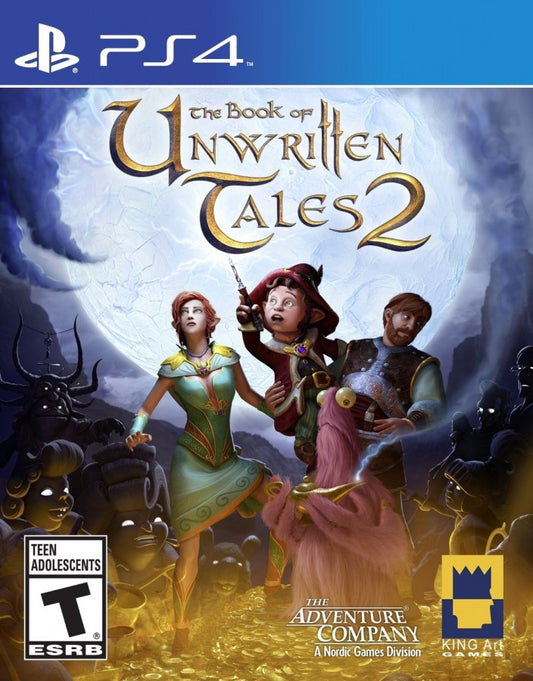 The Book of Unwritten Tales 2 – PlayStation 4 (PS4) video game cover image, point-and-click adventure