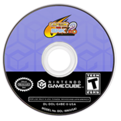 Capcom Vs. SNK 2 EO – GameCube (GC) Front Cover Disc Art for this GameCube Video Game