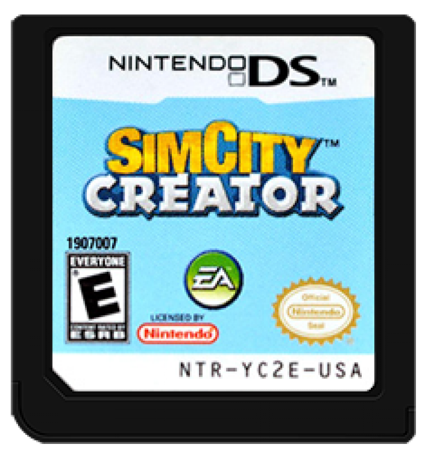 SimCity Creator cartridge for Nintendo DS (DS) city-building simulation video game