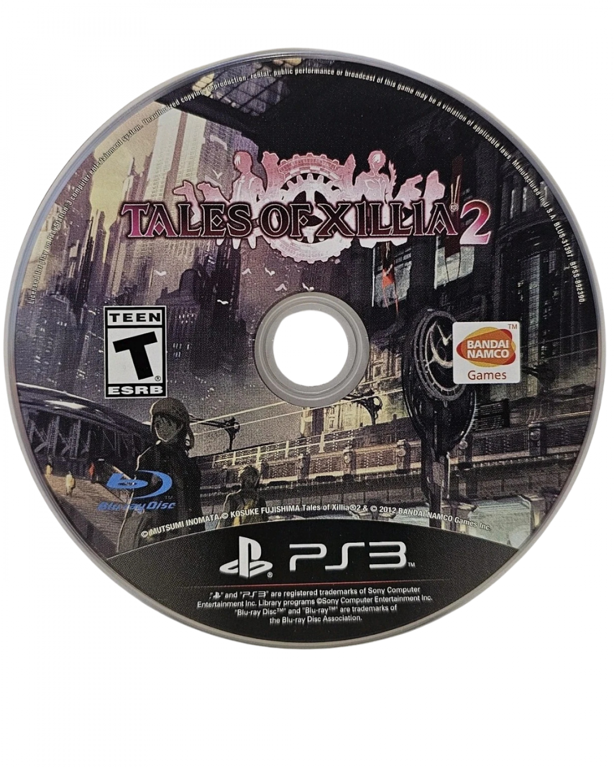 Tales of Xillia 2 PlayStation 3 role-playing video game disc