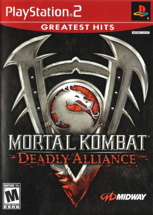 Mortal Kombat Deadly Alliance Greatest Hits PlayStation 2 (PS2) fighting video game cover art
