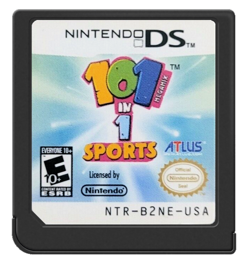 101-in-1 Sports Megamix cartridge for Nintendo DS (DS) sports mini-game collection video game