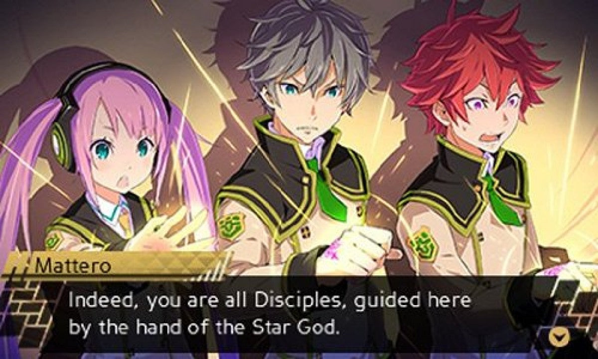 Conception II Children of the Seven Stars game for the PlayStation Vita featuring dungeon crawling RPG gameplay with turn based combat social simulation elements character bonding systems and anime style storytelling set in a fantasy academy world gameplay
